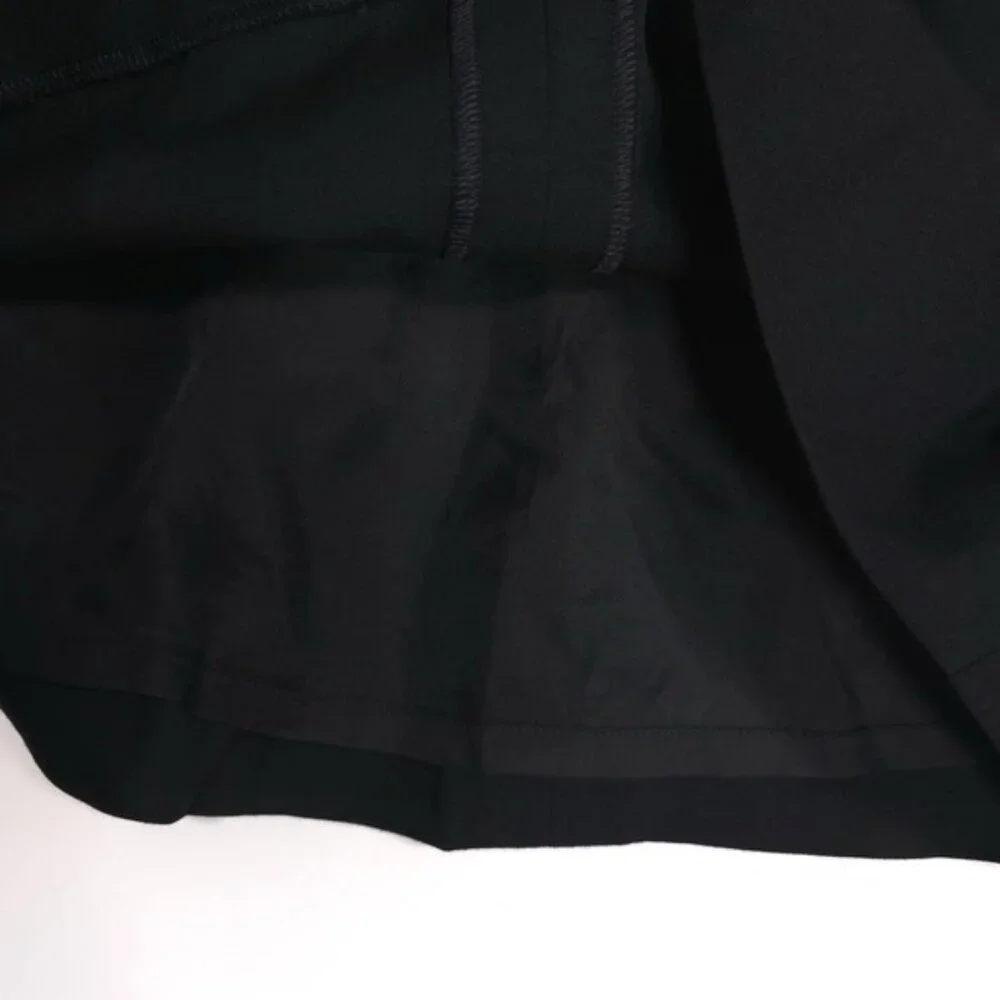 YVES SAINT LAURENT 100% WOOL Skirt Black Size 38 FRANCE MADE Vintage Rive Gauche - Picture 10 of 13